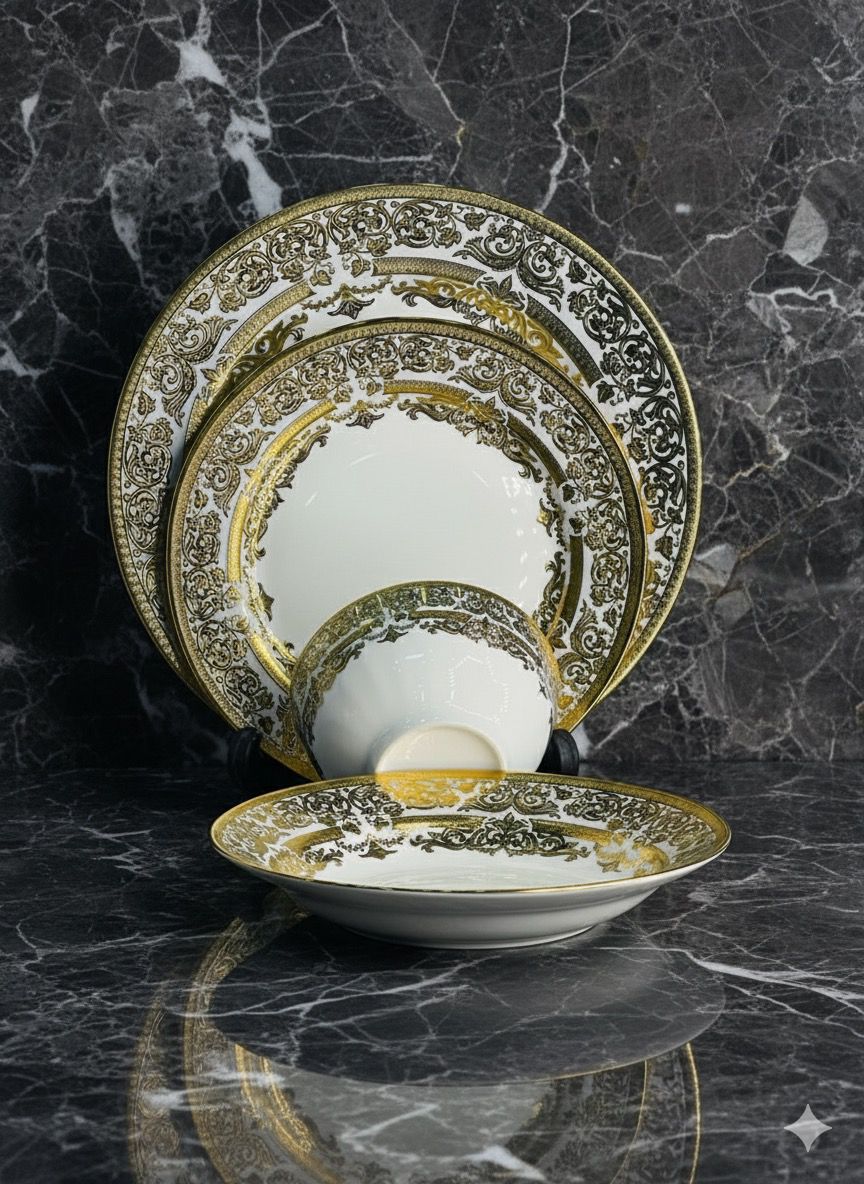 Japanese Plate Set ~ 24pcs