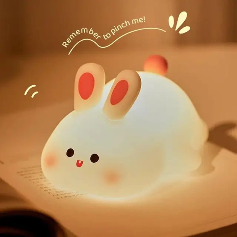 Cute Rabbit Silicone Night Lamp