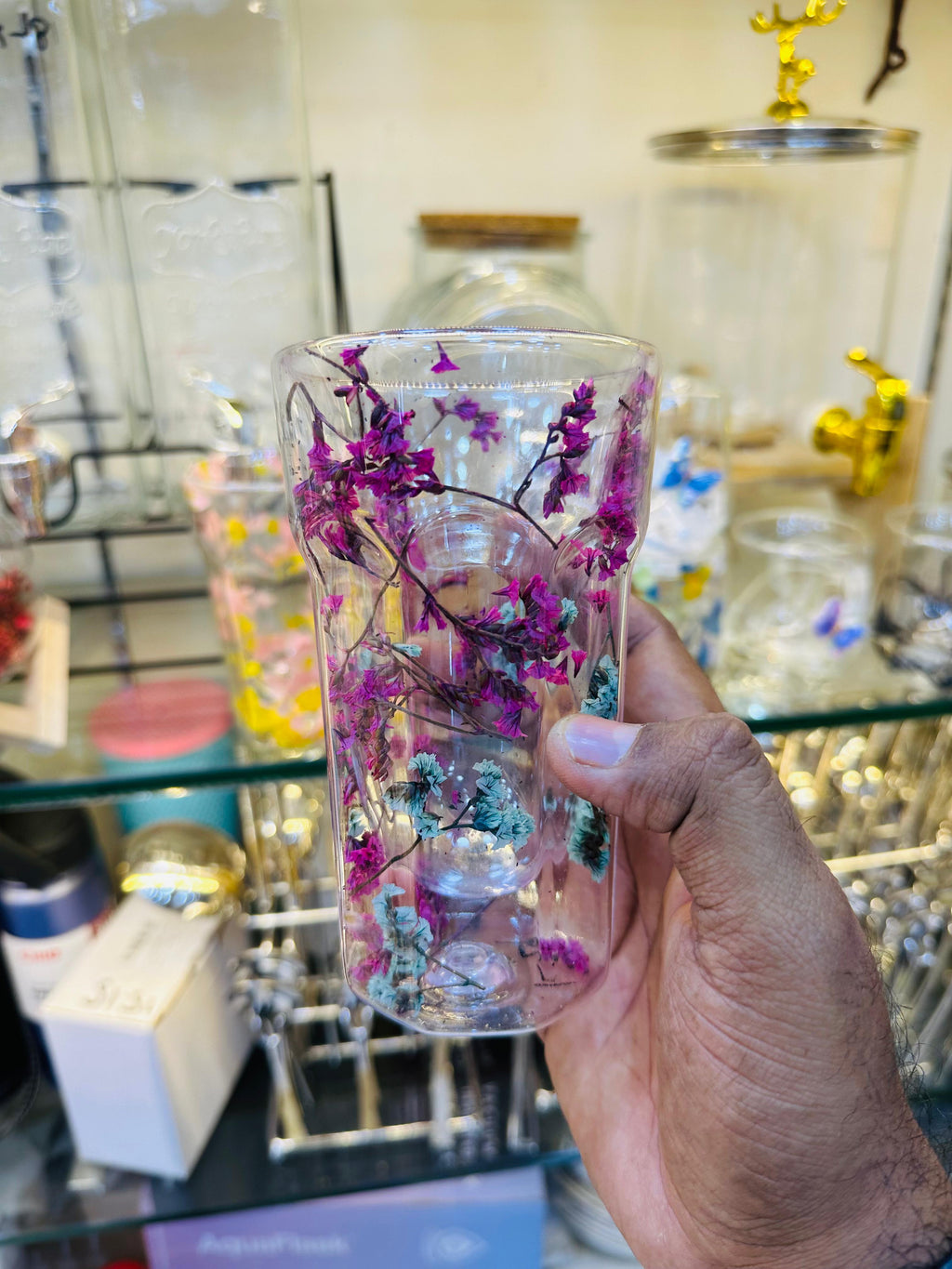 Preserved Purple Floral Ornament | Elegant Handcrafted Home Décor Piece