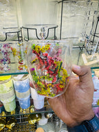 Preserved Multicolor Floral Ornament | Vibrant Handcrafted Home Décor Accent