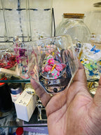 3D Butterfly & Flower Encased Glass Ornament | Handcrafted Decorative Gift Piece
