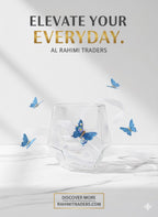 3D Butterfly & Flower Encased Glass Ornament | Handcrafted Decorative Gift Piece