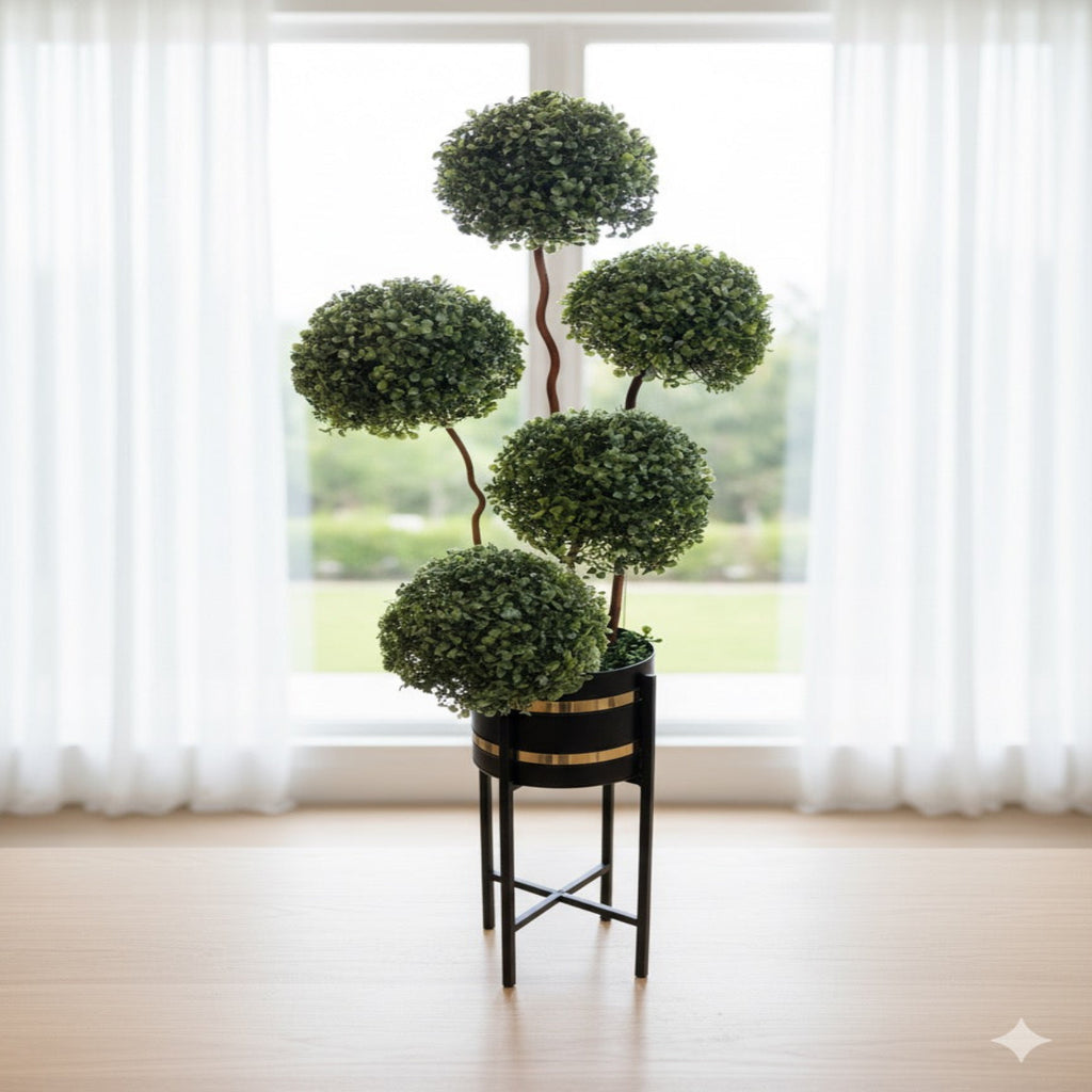 Chic Five-Ball Topiary Planter
