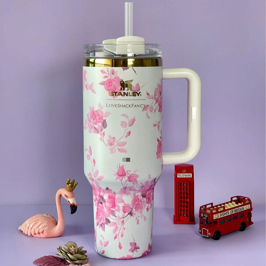 Stanley 40oz with floral packaging