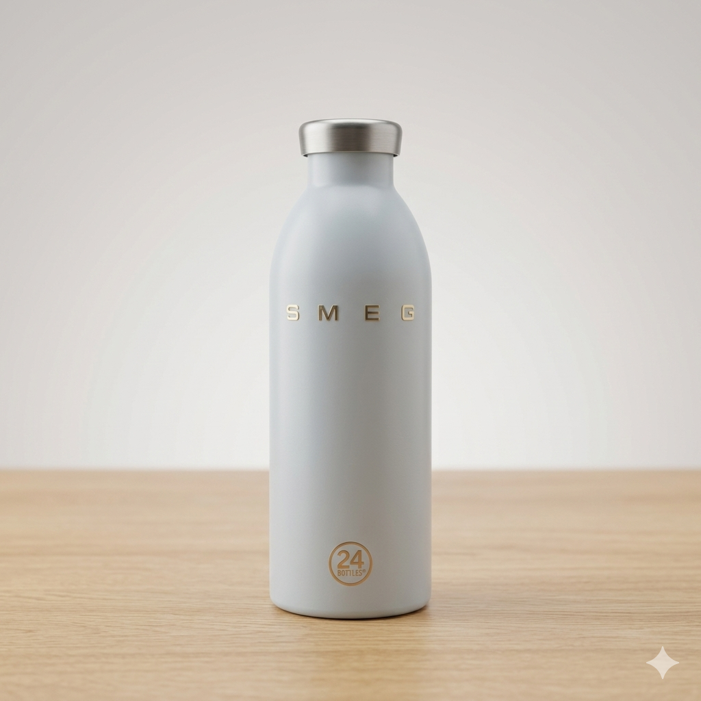 SMEG x 24Bottles Premium Stainless Steel Insulated Water Bottle – Limited Edition Eco-Friendly Thermos Travel Flask