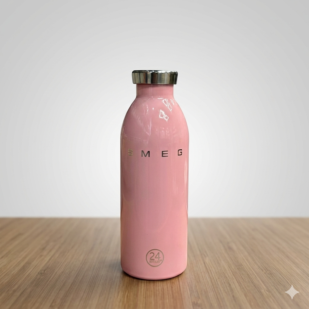 SMEG x 24Bottles Premium Stainless Steel Insulated Water Bottle – Limited Edition Eco-Friendly Thermos Travel Flask