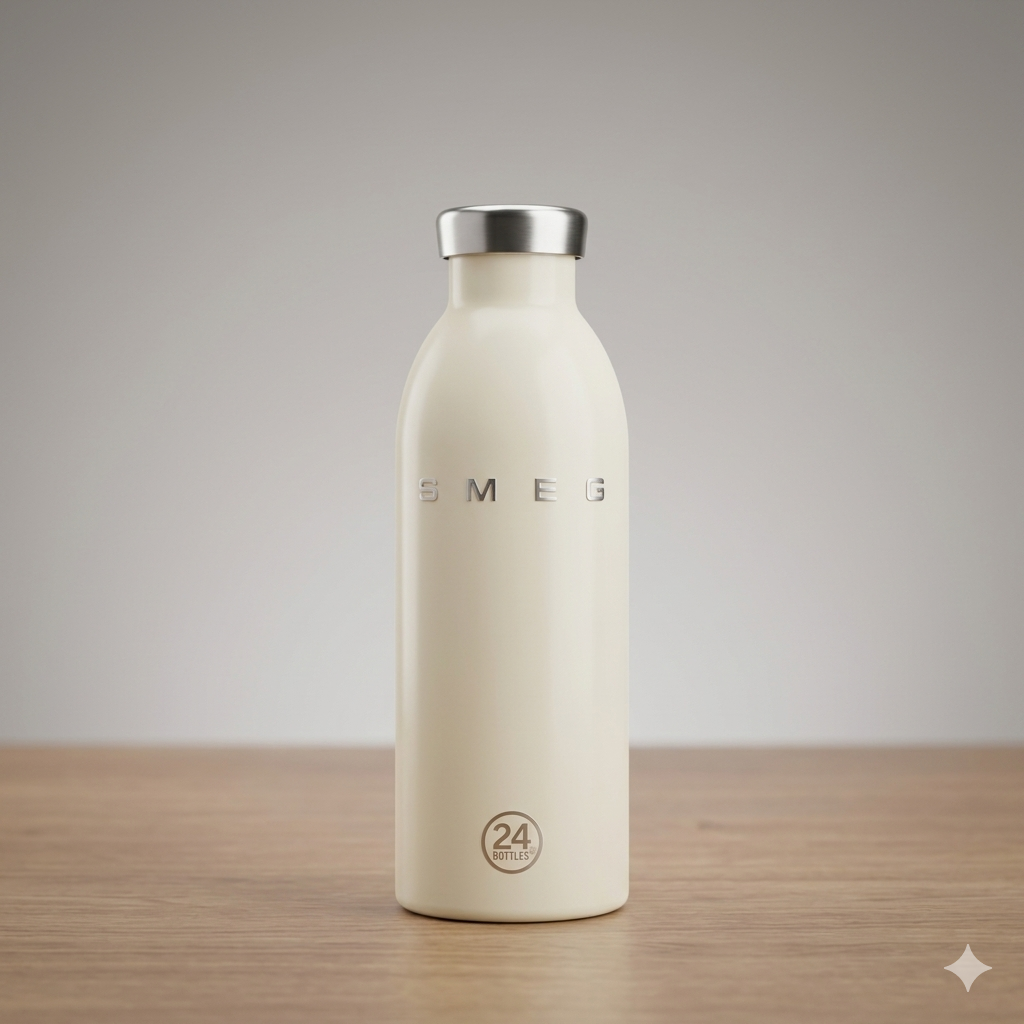 SMEG x 24Bottles Premium Stainless Steel Insulated Water Bottle – Limited Edition Eco-Friendly Thermos Travel Flask