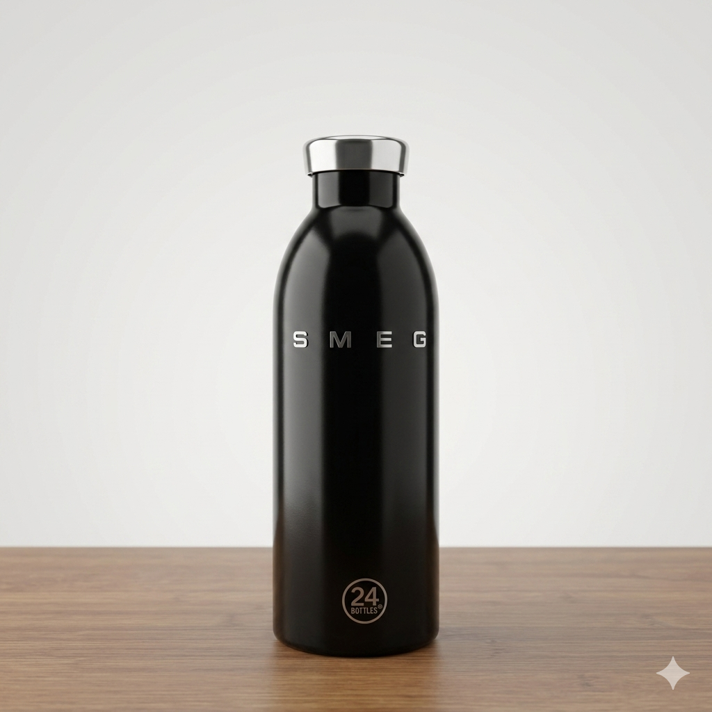 SMEG x 24Bottles Premium Stainless Steel Insulated Water Bottle – Limited Edition Eco-Friendly Thermos Travel Flask