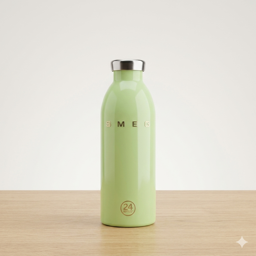 SMEG x 24Bottles Premium Stainless Steel Insulated Water Bottle – Limited Edition Eco-Friendly Thermos Travel Flask