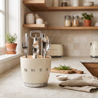 Smeg Cutlery Holder With 6 persons cutlery set