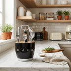 Smeg Cutlery Holder With 6 persons cutlery set