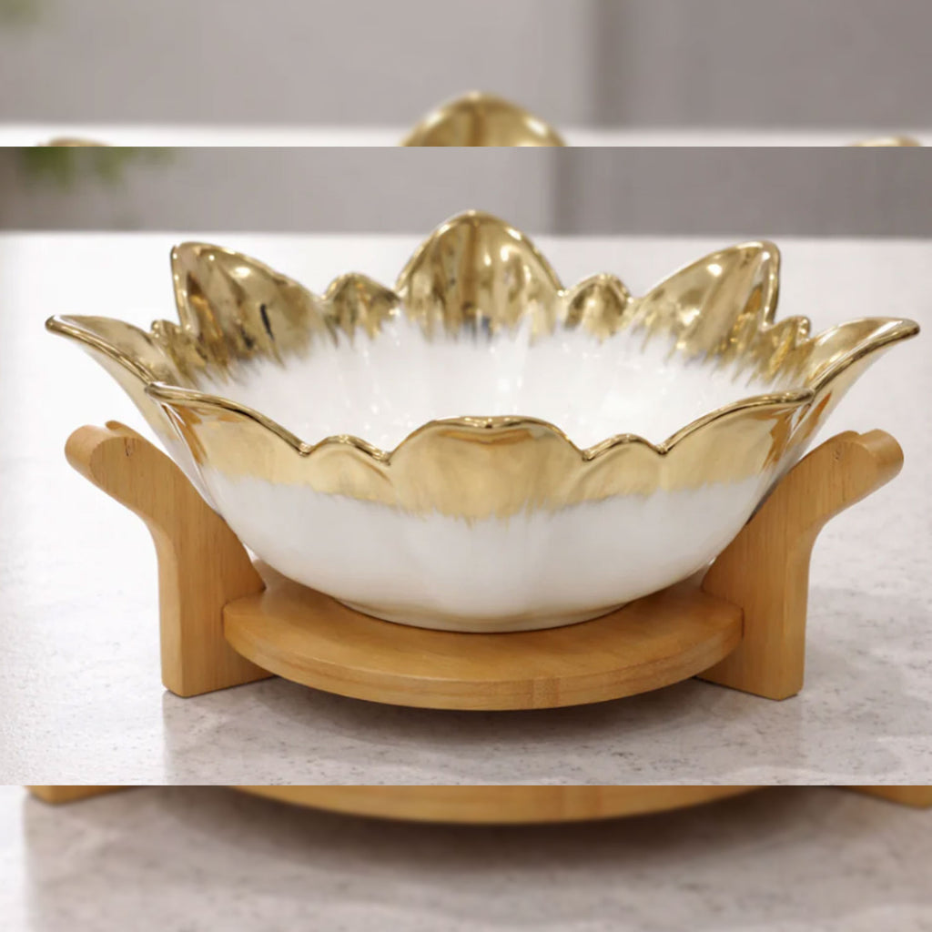 LUXURY CERAMIC SERVING BOWL