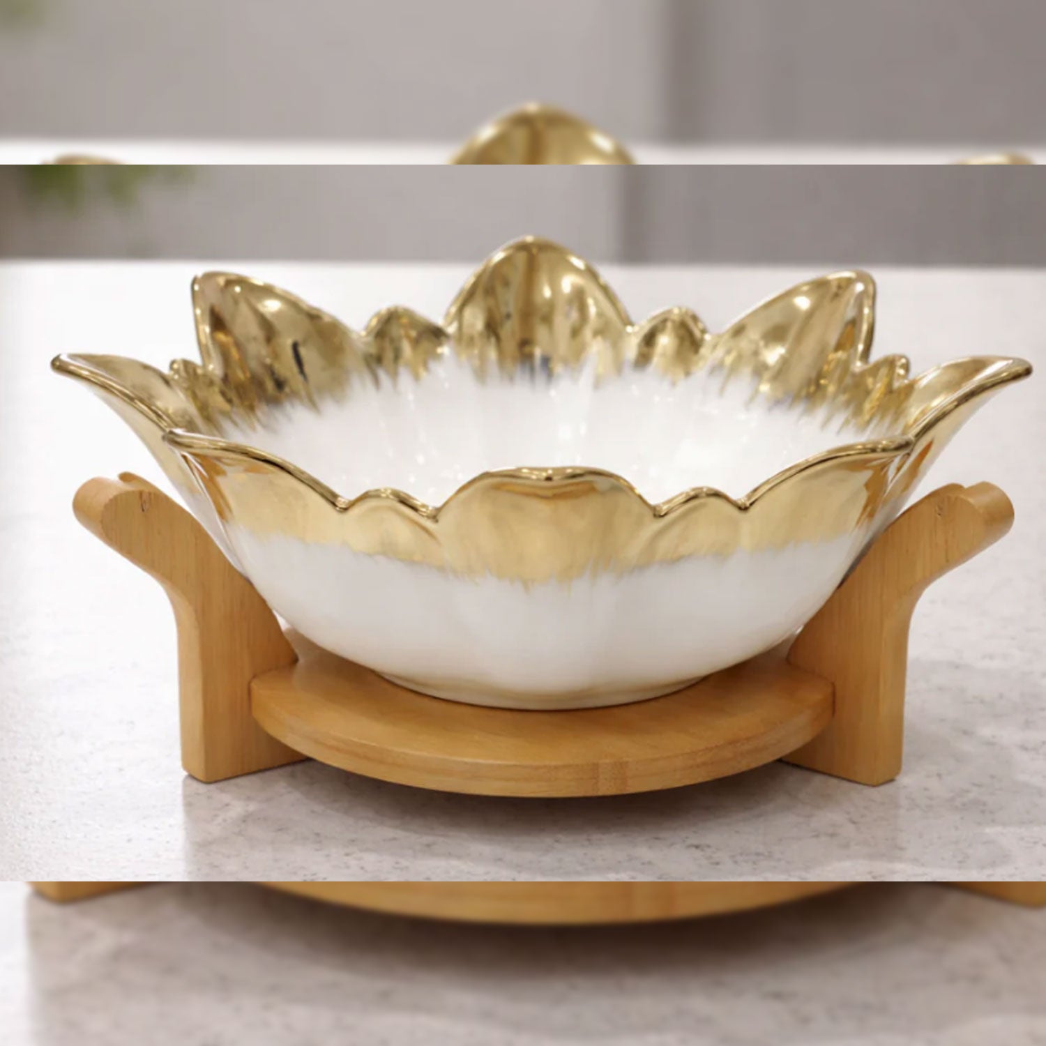 LUXURY CERAMIC SERVING BOWL