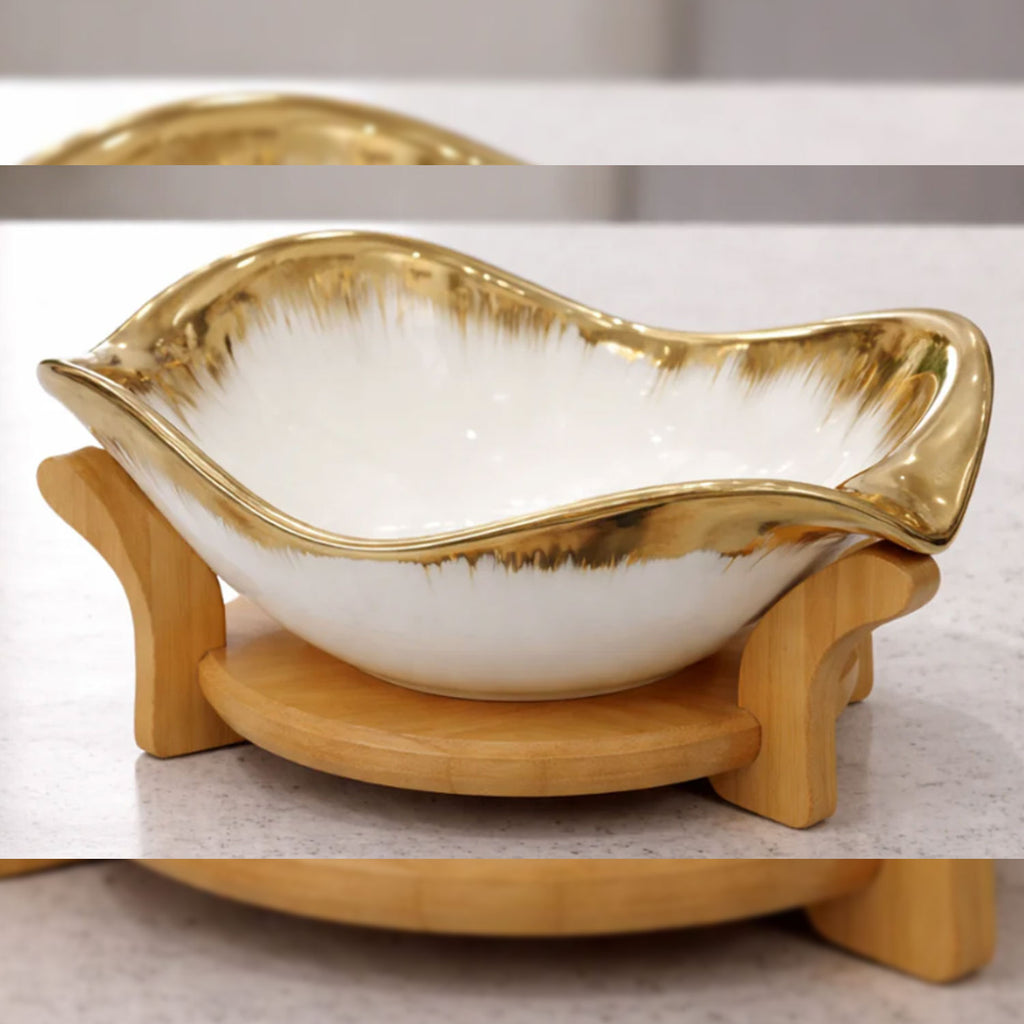 LUXURY CERAMIC SERVING BOWL