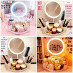 Led makeup Mirror with makeup oragnizer