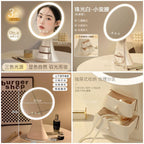 Led makeup Mirror with makeup oragnizer