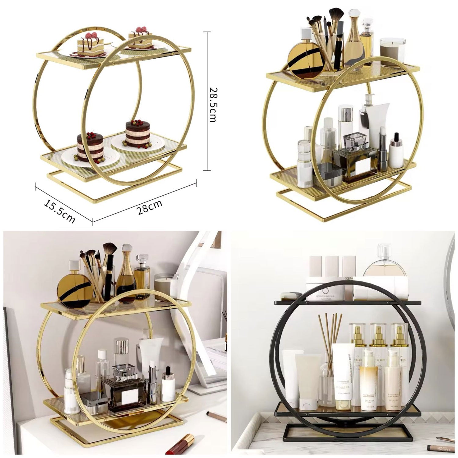 Multipurpose Vanity & Pastry Stand