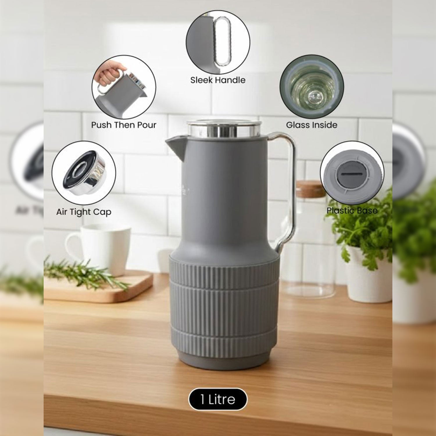 Premium 1-Liter Vacuum Insulated Thermos