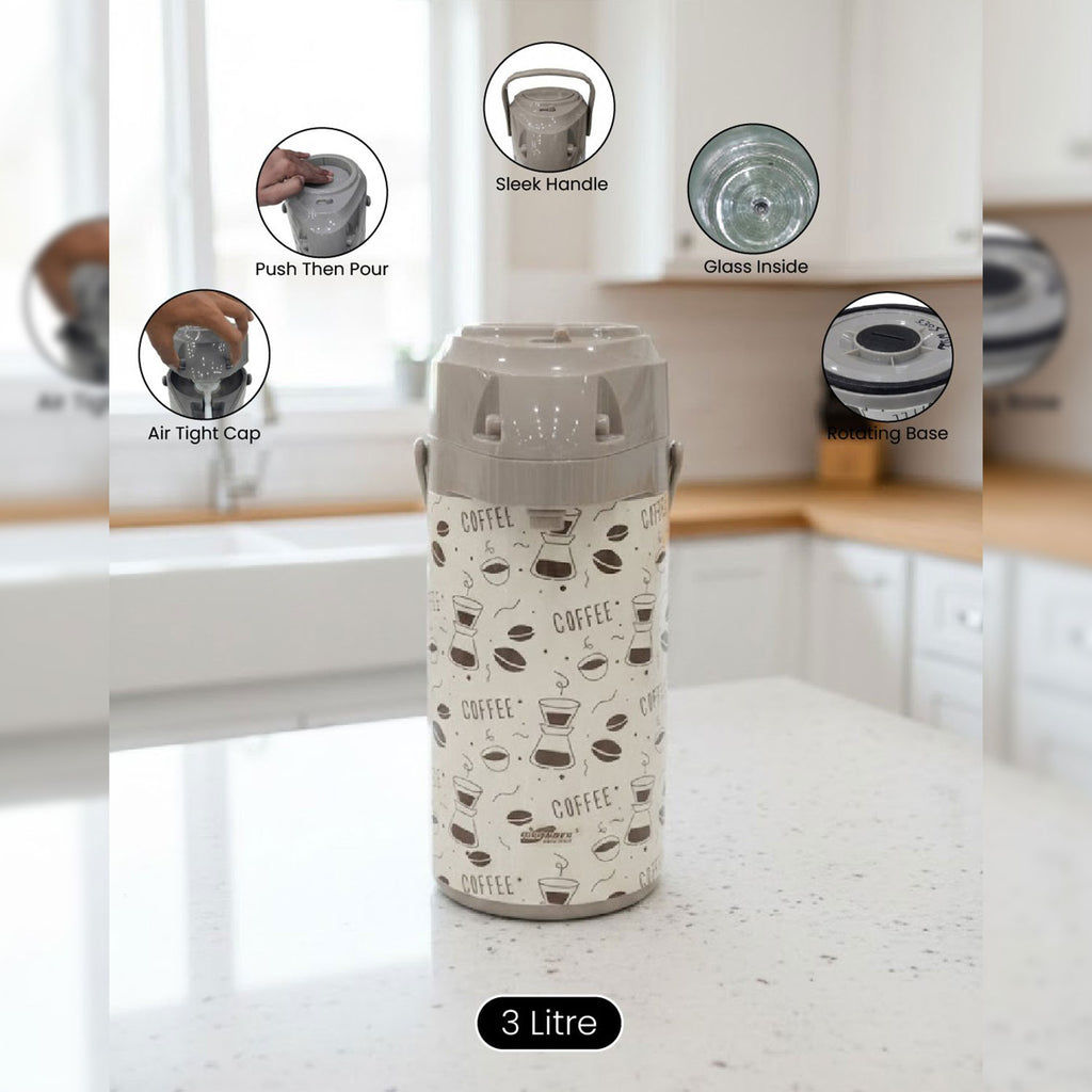 Premium 3-Liter Airpot Thermos Flask