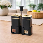 Salt & Pepper Dispenser Set with Stand
