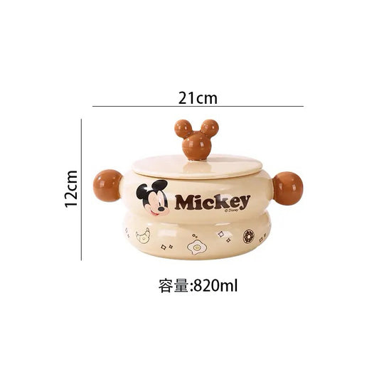 Disney mickey & friends porcelain soup pot | 820ml