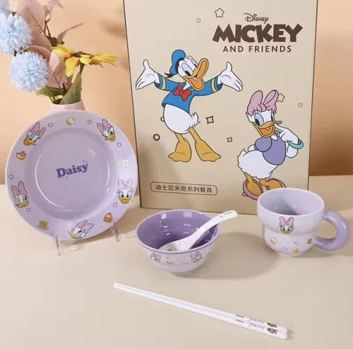 Disney mickey & friends dinnerware meal set | 6 Pieces-Daisy Duck