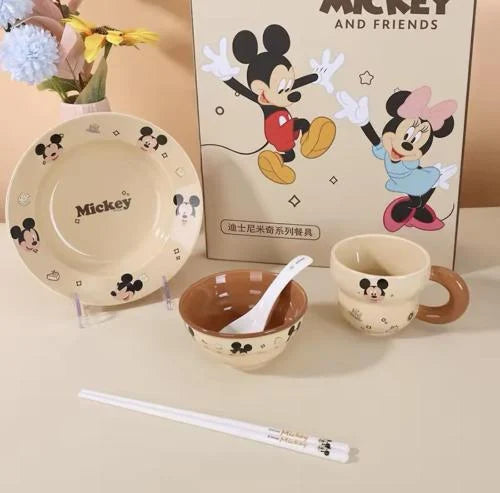 Disney mickey & friends dinnerware meal set | 6 Pieces-Mickey Mouse