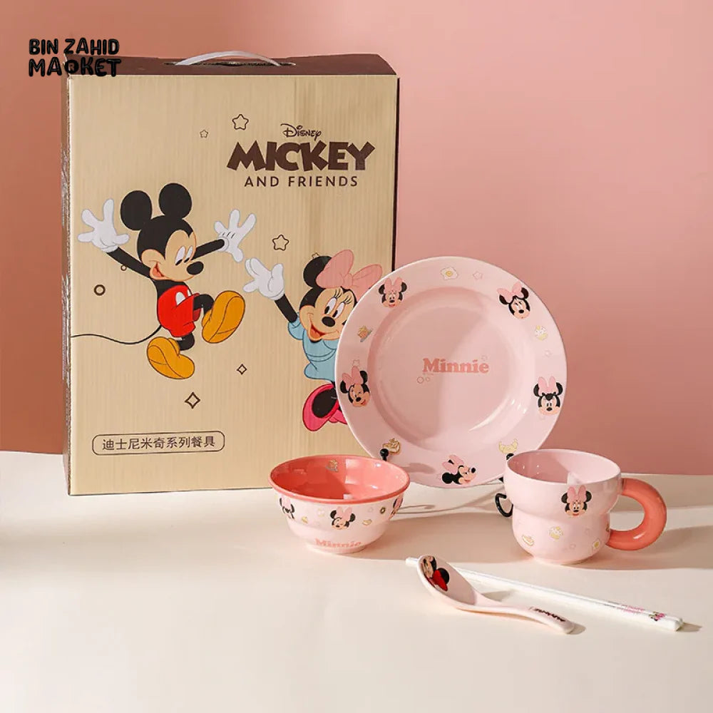 Disney mickey & friends dinnerware meal set | 6 Pieces-Minnie Mouse
