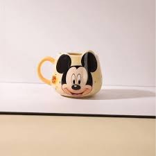 Disney mickey & friends porcelain embossed coffee mug | 450ml-Mickey Mouse