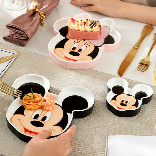 Disney mickey & friends ceramic meal tray