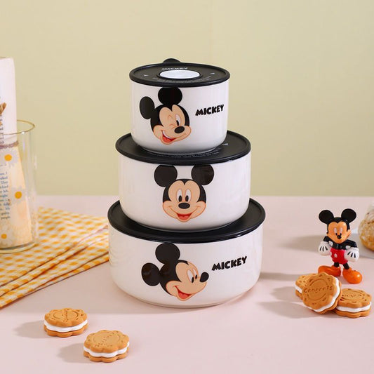 Disney mickey & friends airtight bowl set