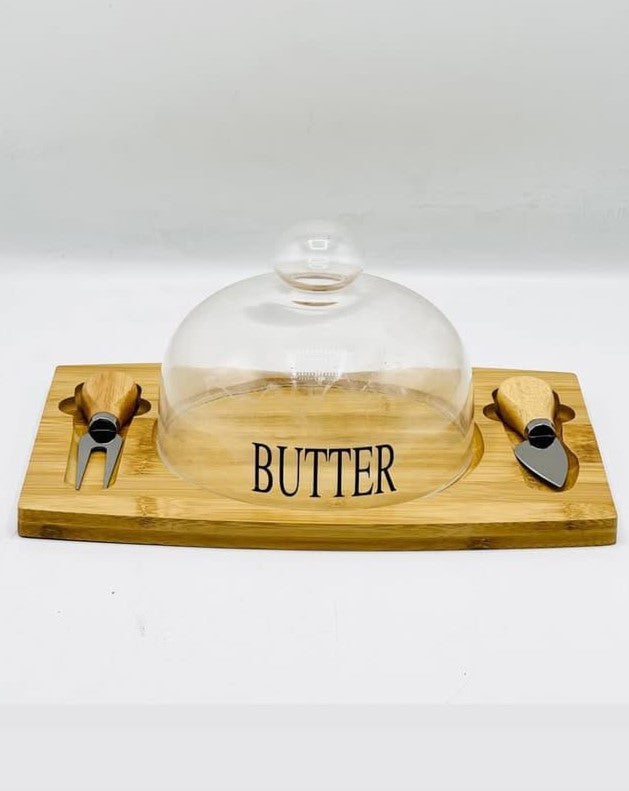 Butter Dish with Spoon