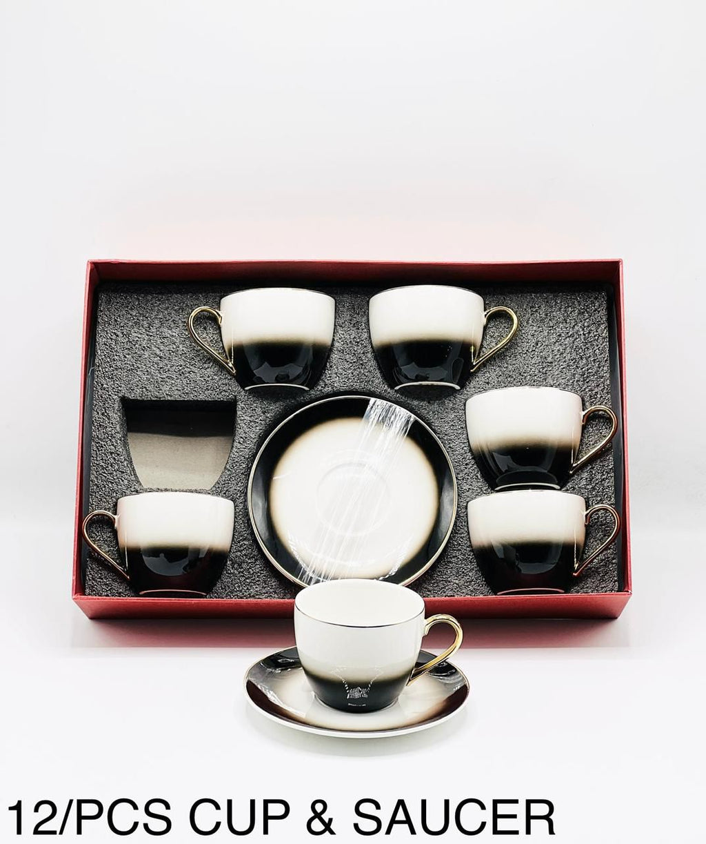 Classic 12-Piece Cup & Saucer Set