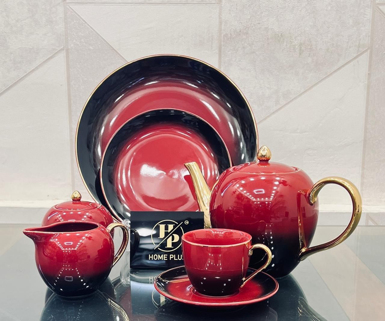 24 Pcs Ceramic Tea Set