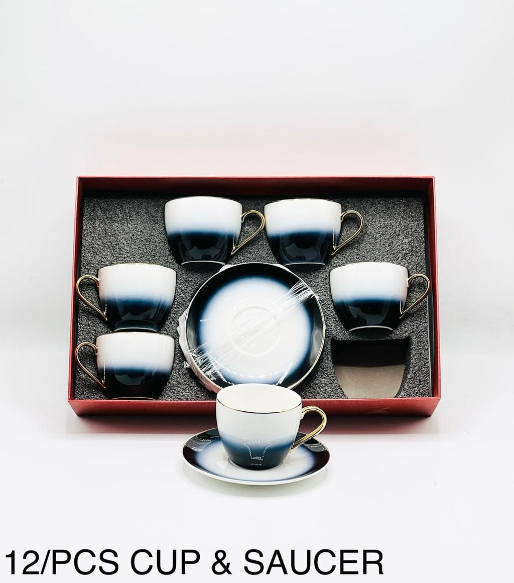 Classic 12-Piece Cup & Saucer Set