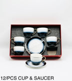 Classic 12-Piece Cup & Saucer Set