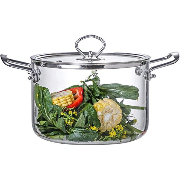 Glass Pot with Lid