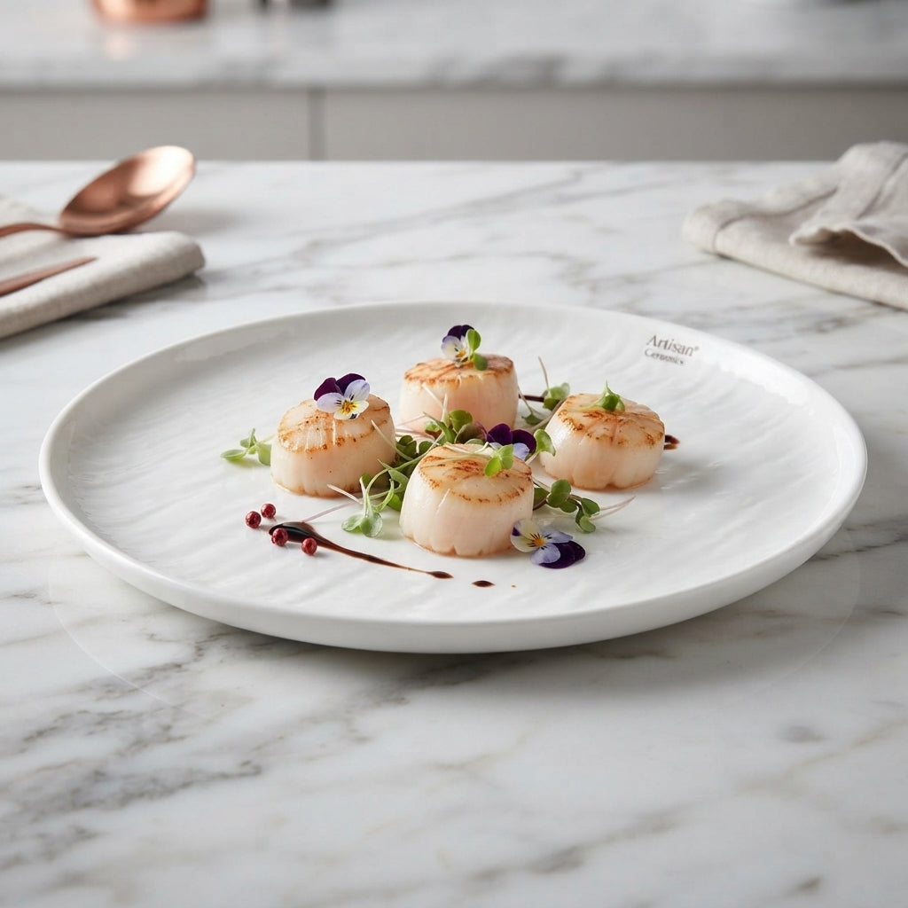 10.5"Flat Plate Porcelain 24c R