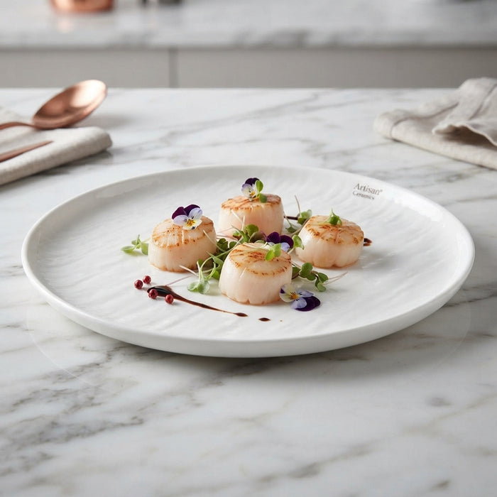 10.5"Flat Plate Porcelain 24c R