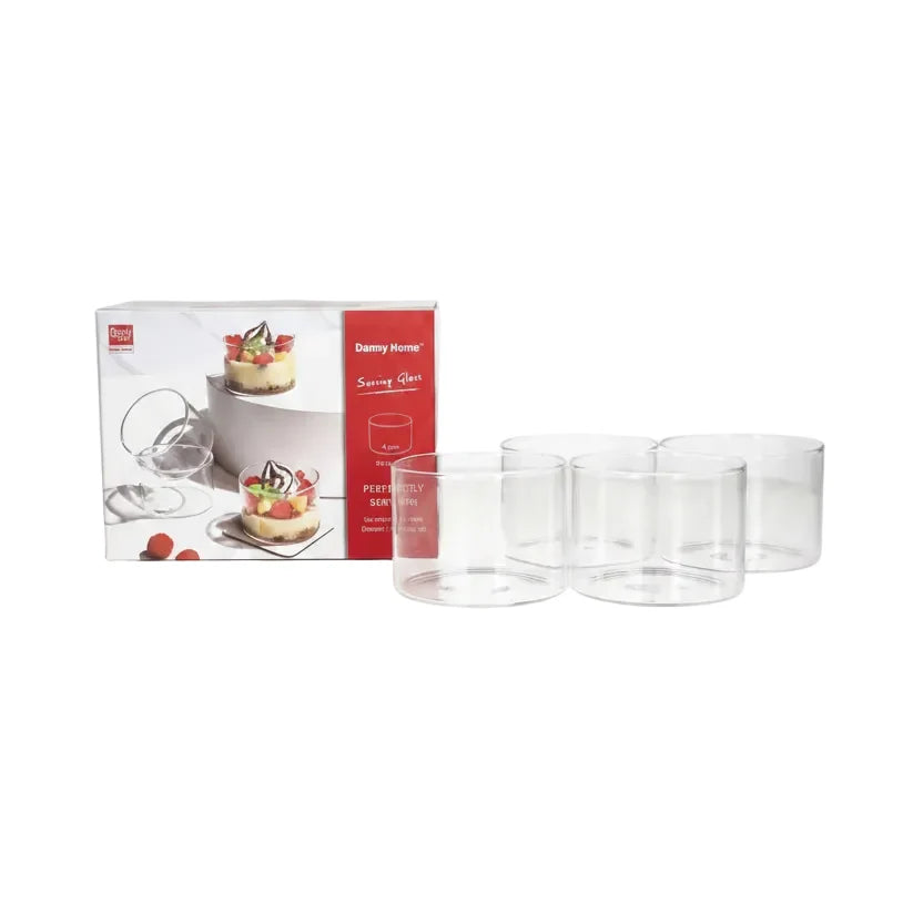 Dessert Glass Cups 4pcs 200ml