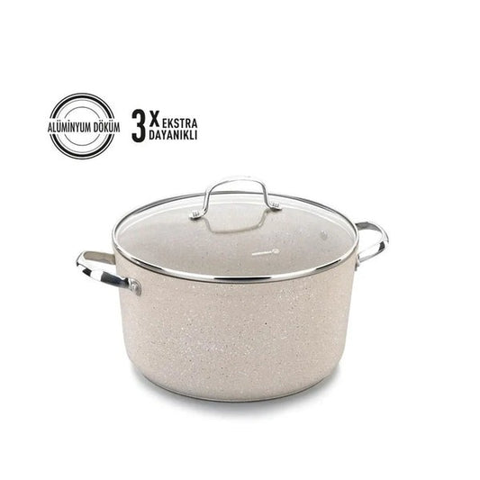 Korkmaz casserole 20*10.5cm (3 liters) Granite Aluminum