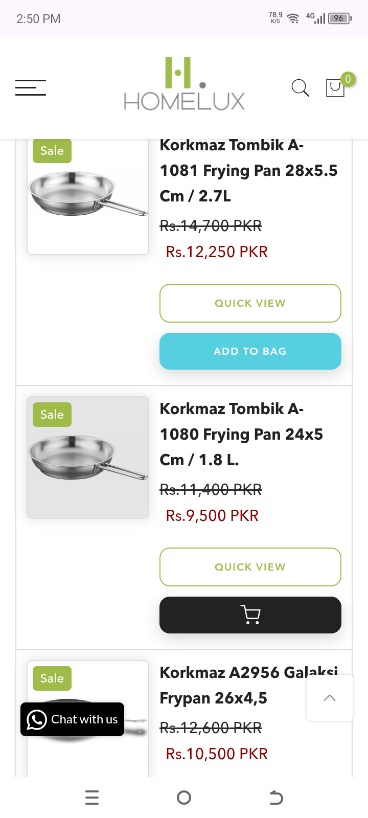 Korkmaz tombik A 1081 frying pan 28x5.5 cm/2.7L