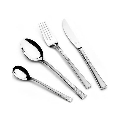 Arshia stainless steel silver cutlery set