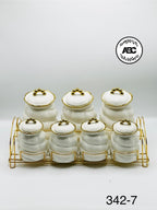 8 pcs ceramic jar set