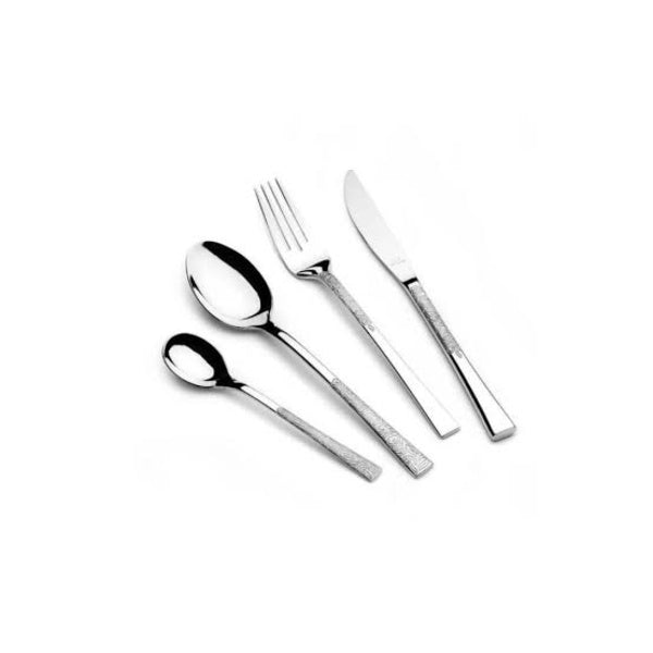 Arshia stainless steel silver cutlery set