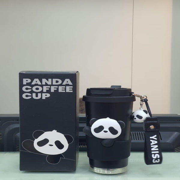 Stainless steel panda coffee cup