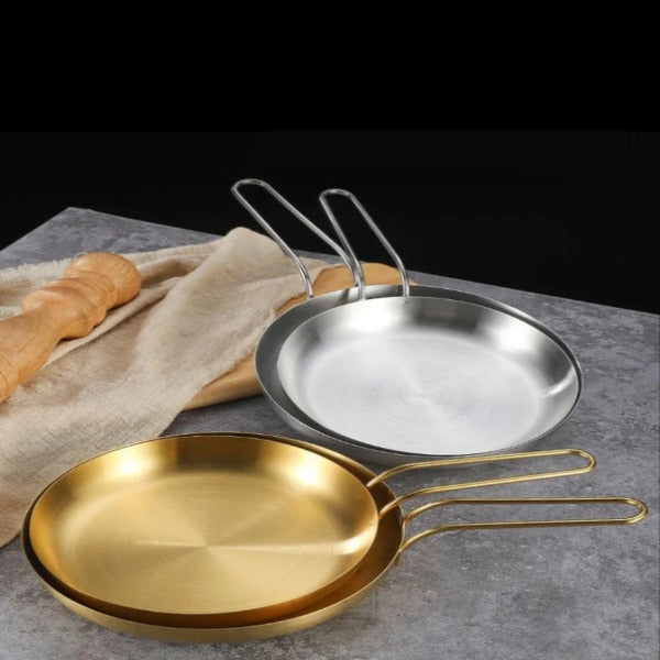 Luxury gold /silver frypan stile skillet