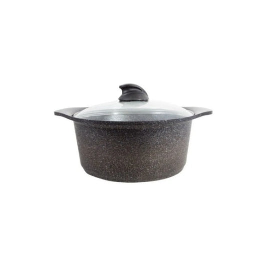 Arshia Non-stick Granite casserole 20CM with glass lid