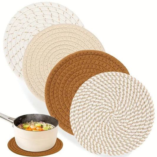 Pack of 4 heat resistant mat for kitchen use