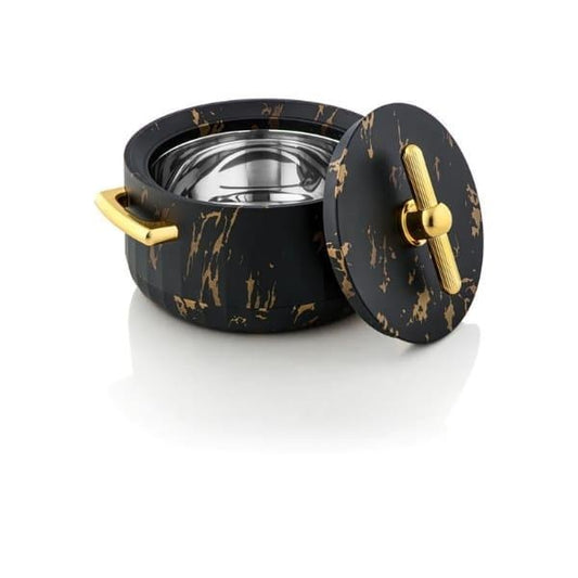 Luxury 3pcs hotpot set black Marble